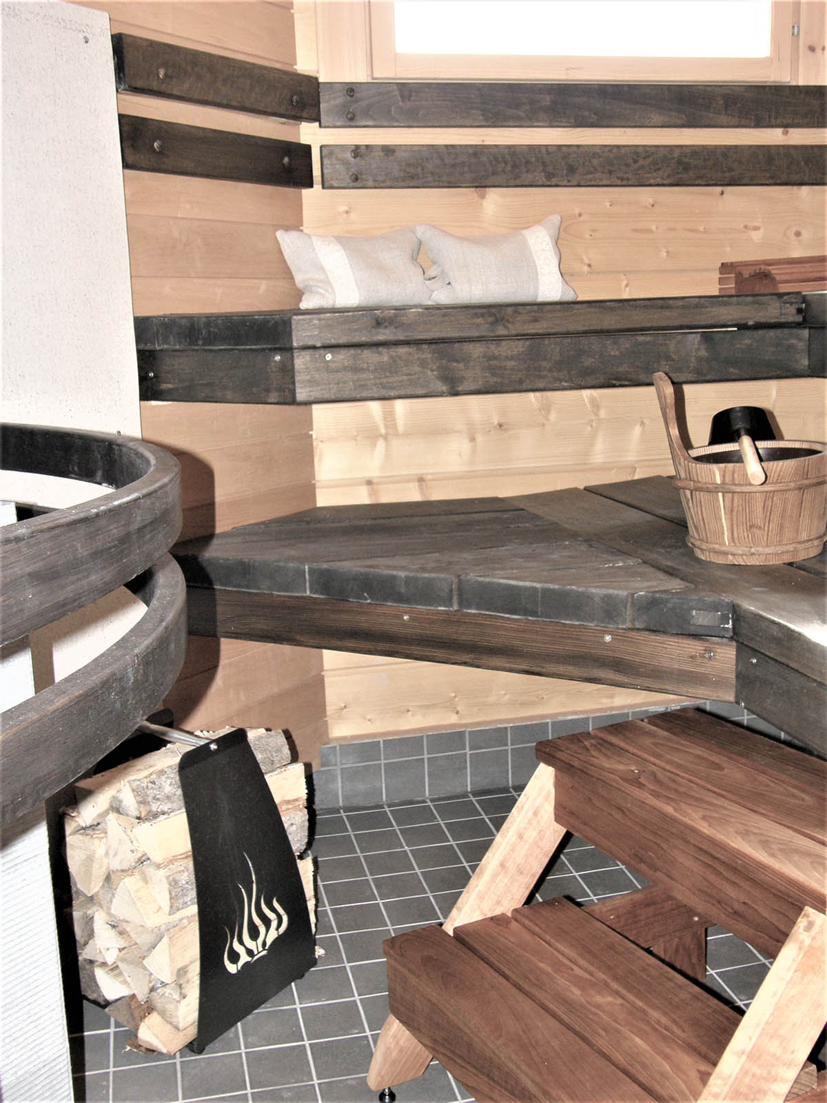 A-kohde, sauna